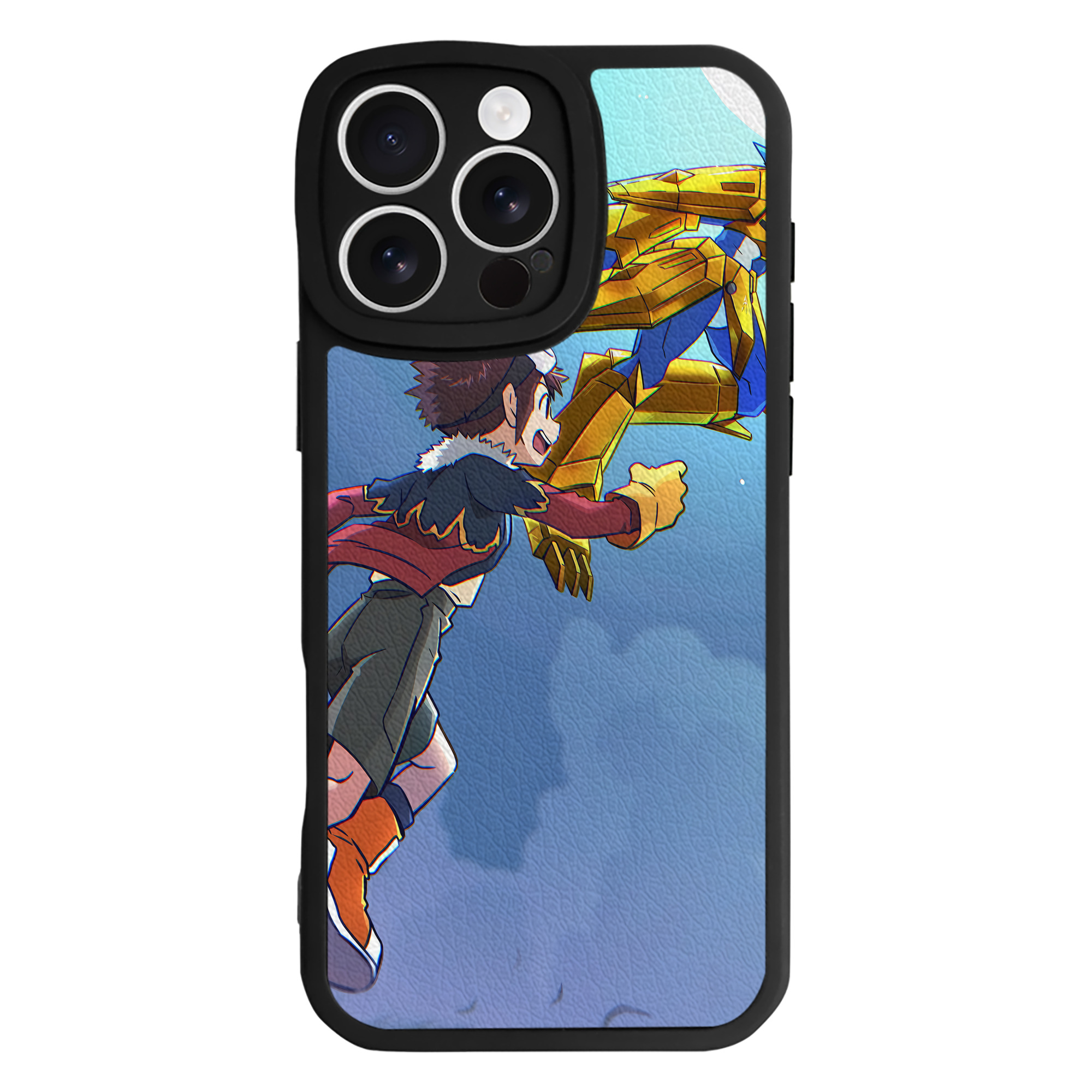 （画像用） Digimon デジタルモンスター/デジモン 【iPhone 16シリーズ対応】シリコンスマホケース（レザー調） 材質：シリコン